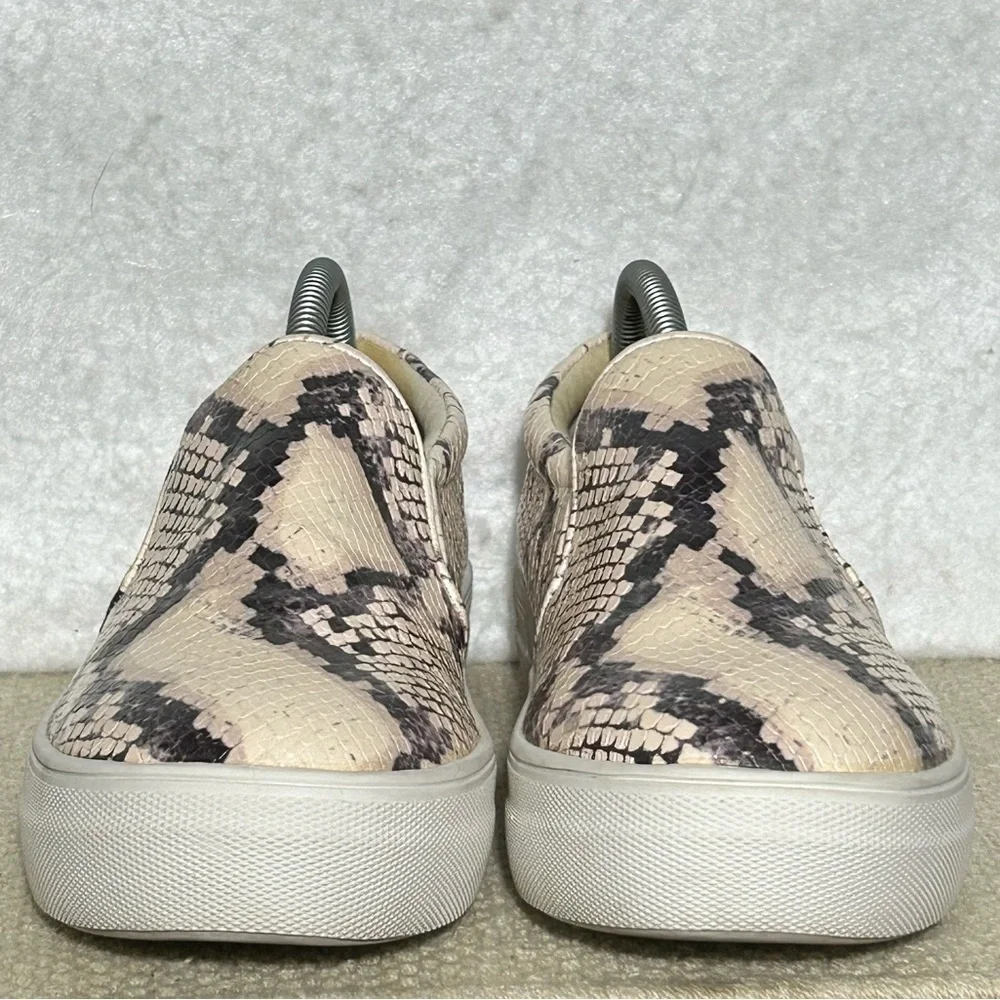 Steve Madden Womens Gills Snake Print Platform Slip On Sneakers Shoes SZ 7.5M